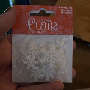 Flair Originals Snowflake Buttons